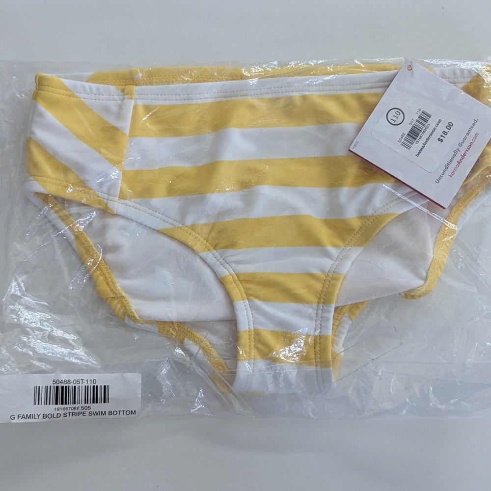 ✨NEW✨ Hanna Anderson Yellow and White Striped Swim Bottoms